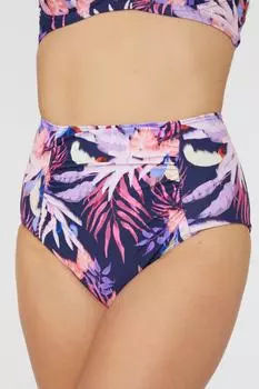 Великолепные плавки бикини с высокой талией Arianna Palm Debenhams, темно-синий