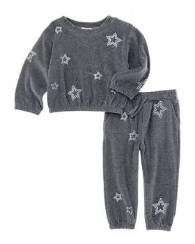 Великолепный комплект из 2-х предметов: свитер и брюки Splendid, серый