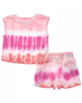Великолепный комплект из 2 предметов: футболка и шорты Sunset Beach Splendid, розовый