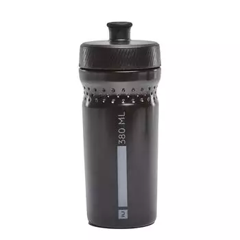 Велобутылка 500 детская 380 мл черный/серый BTWIN, черный / черный / черный