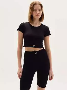 Велолеггинсы в рубчик Everlast, цвет black