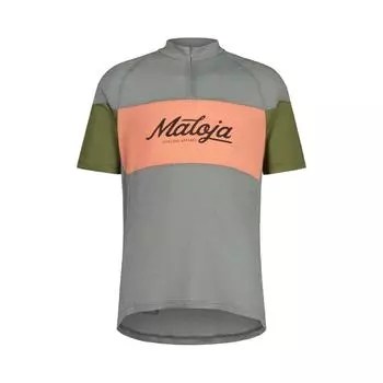 Велорубашка Malojaмужская горная сосна M, зеленый серый