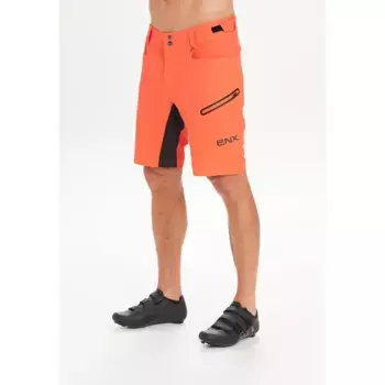 Велошорты ENDURANCE "Джамал 2в1", со съемными внутренними колготками, цвет Orange