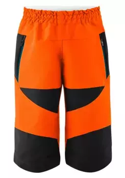 Велошорты Gonso "PORDOI", детские велошорты, велошорты MTB с карманами, подкладкой сиденья и эластичным поясом, оранжевый