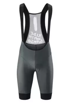 Велошорты Gonso "SQlab GO BIB M", мужские велошорты, набивка сиденья и лямки, современные велошорты, облегающие, серый