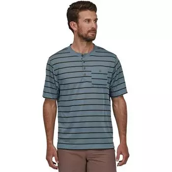 Велосипед capilene cool trail bike henley Patagonia, цвет furrow stripe/plume grey