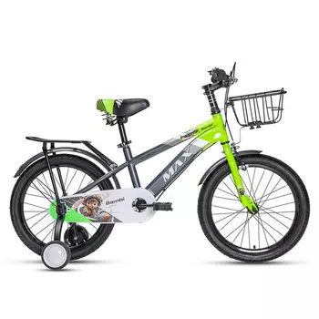 Велосипед детский MAX BIKE Bambi 16", зеленый/серый