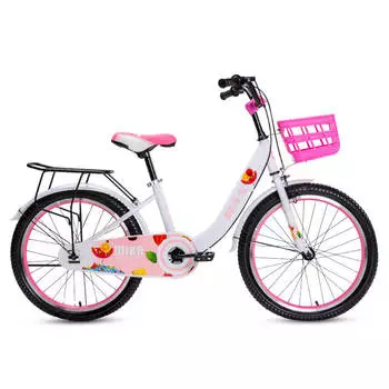 Велосипед детский MAX BIKE Mika 3 20", белый/розовый