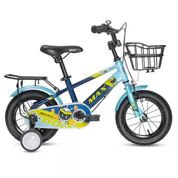 Велосипед детский MAX BIKE Simba 12", темно-синий/голубой