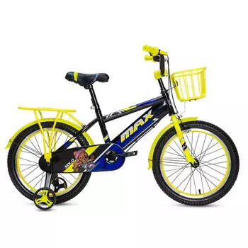 Велосипед детский MAX BIKE Solo 2 18", черный/желтый