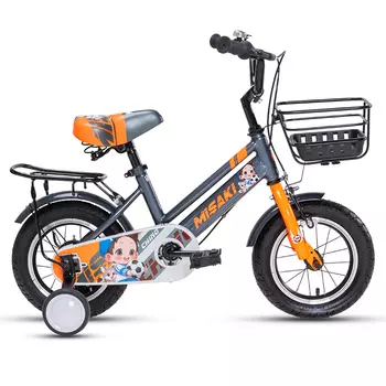 Велосипед детский MISAKI Chino 1 12", серый/оранжевый