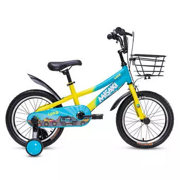 Велосипед детский MISAKI Luka 3 16", голубой/зеленый