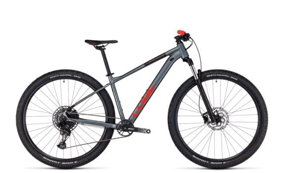 Велосипед хардтейл Cube Analog, flashgreynred