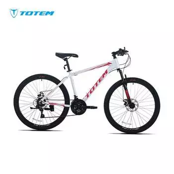 Велосипед Totem 26 дюймов, 21-скоростной, белый / красный