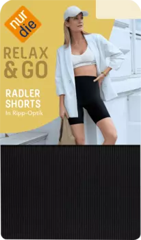 Велосипедки черного цвета в рубчик. 44/46 10шт nur die