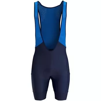 Велосипедки гоночные велосипедные на лямках RC 500 мужские синие 2 кармана VAN RYSEL, темно-синий / синий электрик