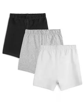 Велосипедки из органического хлопка для девочек, комплект из 3 шт Mightly, мультиколор