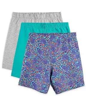 Велосипедки из органического хлопка Girls Rebel Fair Trade, 3 пары Mightly, мультиколор