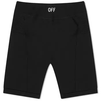 Велосипедки Off-white Stamp Logo Sports, черный