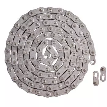 Велосипедная цепь KMC Z1eHX+ZL578 108 звеньев цепи для электровелосипеда ELOPS, светло-серый