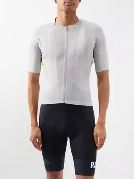Велосипедная футболка pro team из джерси Rapha, серебряный