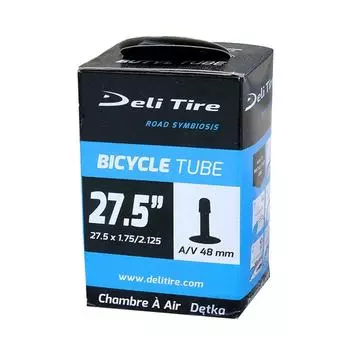 Велосипедная камера Deli 27.5 x 1.75-2.125 AV 48 mm