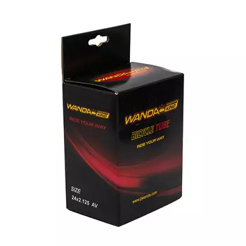 Велосипедная камера Wanda 24х2.125 AV 33 mm, черный