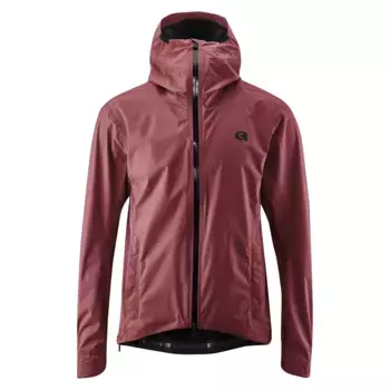 Велосипедная куртка Gonso "Save Plus", мужская куртка-дождевик, ветро- и водонепроницаемая, велосипедная куртка с капюшоном, красный