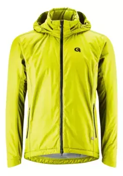 Велосипедная куртка Gonso "Save Therm", мужская куртка-дождевик, ветро- и водонепроницаемая, велосипедная куртка с капюшоном, желтый