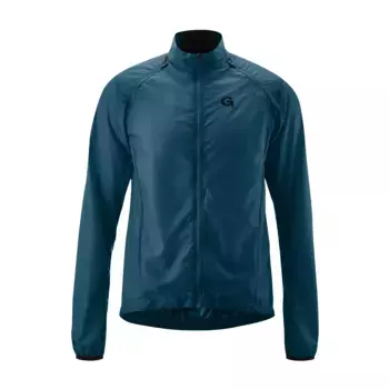 Велосипедная куртка Gonso "VATTARO", очень легкая и 100% ветрозащитная, с рукавами на молнии, синий