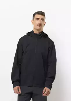 Велосипедная куртка Jack Wolfskin "BIKE COMMUTE 2.5L JKT M", с капюшоном, цвет Phantom