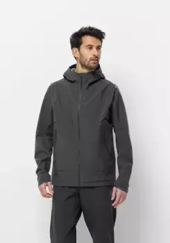 Велосипедная куртка Jack Wolfskin "BIKE COMMUTE MONO JKT M", с капюшоном, цвет Phantom