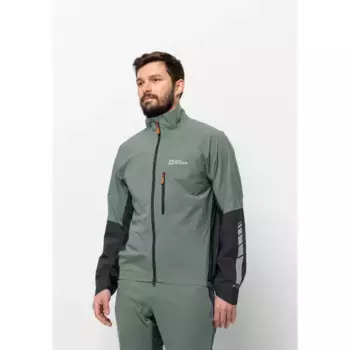 Велосипедная куртка Jack Wolfskin "MOROBBIA 2.5L JKT M", зеленый