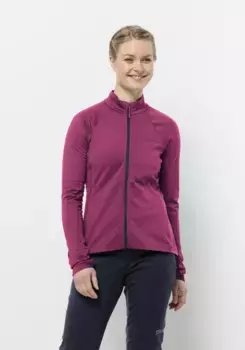 Велосипедная куртка Jack Wolfskin "MOROBBIA FZ W", цвет New-Magenta