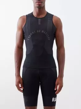 Велосипедная майка без рукавов pro team из джерси Rapha, черный