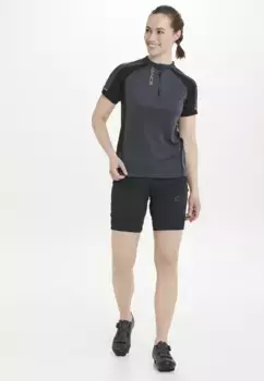 Велосипедная майка ENDURANCE "JAVA W Bike S/S Tee" со светоотражающими деталями, черный
