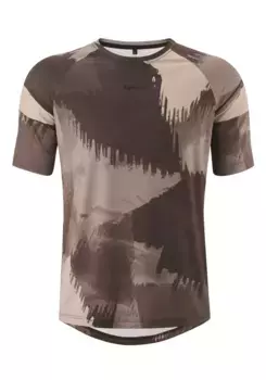 Велосипедная майка Gonso "MASINO", мужская велосипедная рубашка MTB с короткими рукавами, легкая велосипедная майка, функциональная рубашка, коричневый