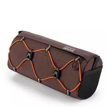 Велосипедная сумка Rock Brothers, передняя сумка на переднюю балку, дорожная передняя сумка для горного велосипеда, снаряжение для диагональной езды на руль, коричневый ROCKBROS