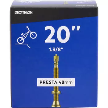 Велосипедная труба BMX 20 дюймов 1 "3/8 Presta 48 мм DECATHLON