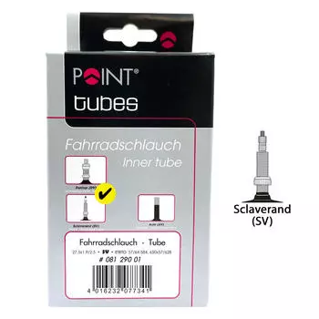 Велосипедная трубка Point 27,5 x 1,9/2,5 Presta 33 мм