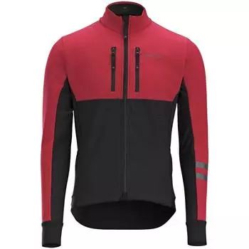 Велосипедная зимняя куртка мужская шоссейная - Endurance черный/темно-красный VAN RYSEL, цвет rot