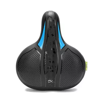 Велосипедное седло SHENGXIN расширенное и утолщенное, синее, большое, 26*23 см, седло для горного велосипеда