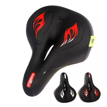 Велосипедное сиденье SHENGXIN, седельная сумка для горного велосипеда с полыми отверстиями, силиконовое седло, красный кристалл, амортизирующий шар