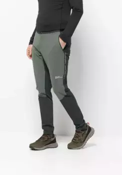 Велосипедные брюки Jack Wolfskin "MOROBBIA PANTS M", зеленый