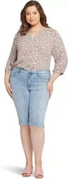 Велосипедные капри больших размеров с заклепками и разрезами по бокам цвета Afterglow NYDJ, цвет Afterglow