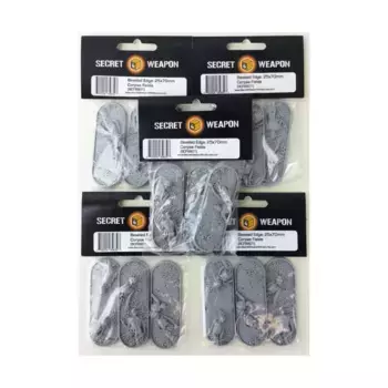 Велосипедные/кавалерийские скошенные подставки 25x70 мм — Поле трупов (5 шт.), Miniature Bases - Corpse Fields