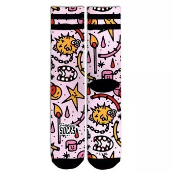 Велосипедные носки American Socks, розовый