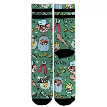 Велосипедные носки American Socks, зеленый