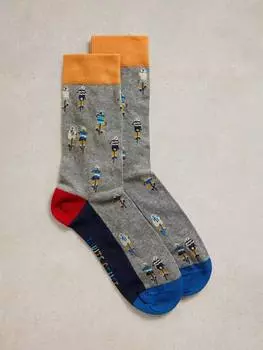 Велосипедные носки White Stuff, цвет Grey/Multi