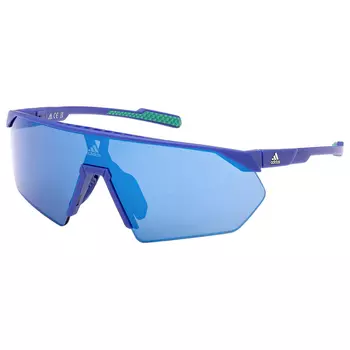 Велосипедные очки Adidas Women's Mirror SP0076 Cat 3, матовый синий